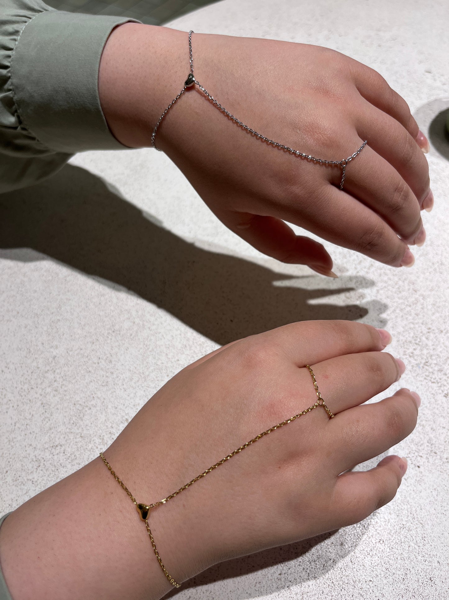 Mini Heart hand chain